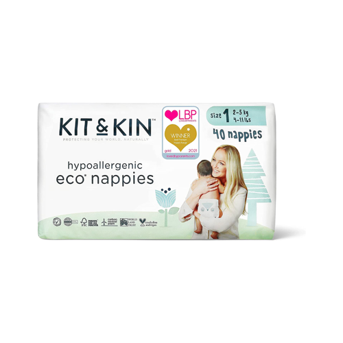 Kit & Kin Eco Nappies Size 1